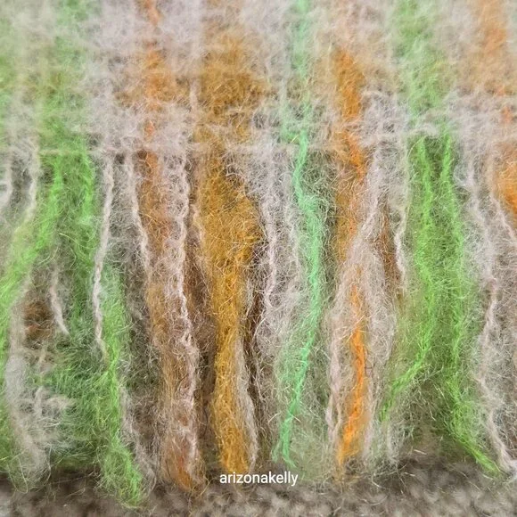 Vintage PERFECT Mohair Wool Scarf Retro London Bermuda - Picture 9 of 10